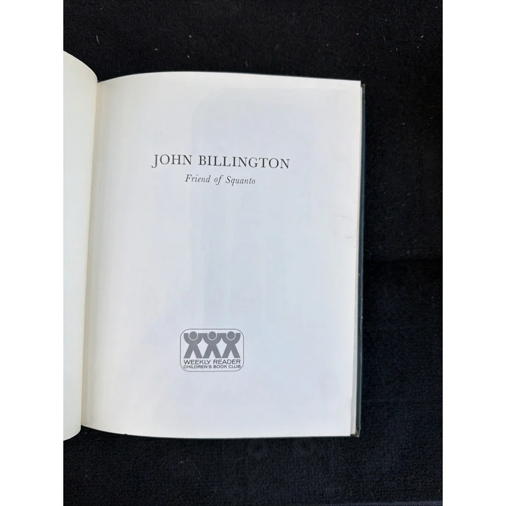 VGUC Vintage 1956 John Billington Friend of Squanto Hardcover Clyde Robert Bulla